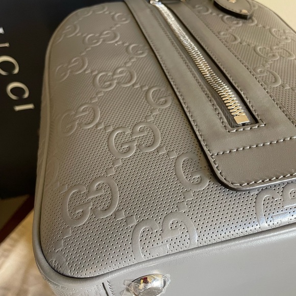 Gucci Men's Grey Leather Bag - Picture 7 of 9
